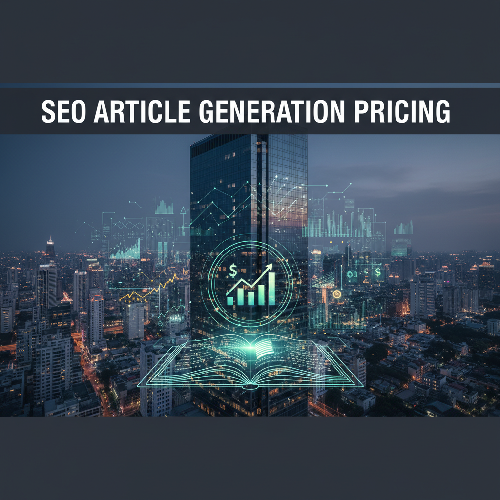 SEO Article Generation Pricing: 2026 Guide