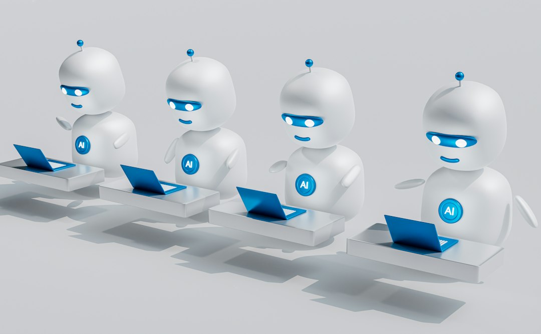 A complex flowchart illustrating the process of automated organic traffic growth.